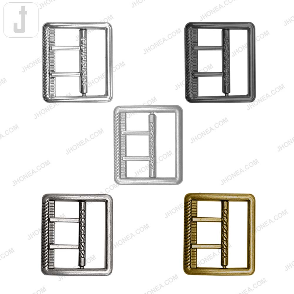 Modern Rectangular Shaped Alloy Metal Pant Buckle for Men’s & Women’s Apparel