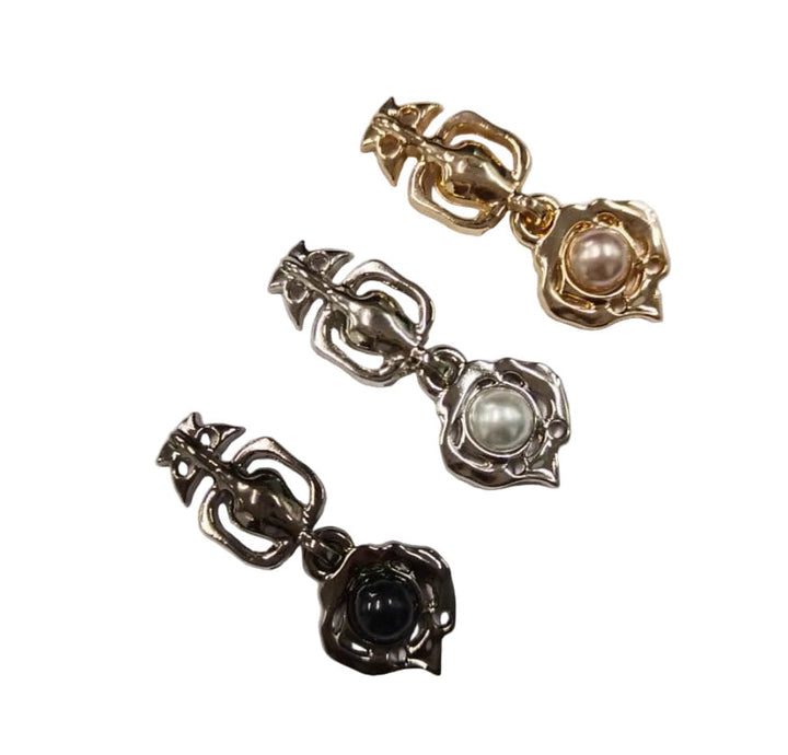 Trendy Pearl Clasp Buckle Hook and Eye Metal Buckle for Fashion Use