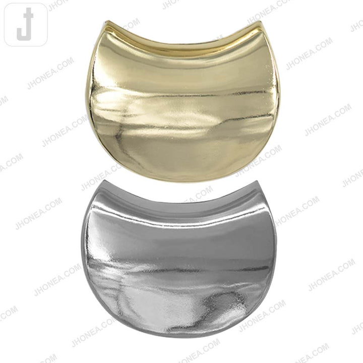 Fashionable Shiny Finish Half Moon Buckle for Fashion Accessories