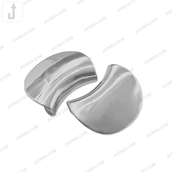 Fashionable Shiny Finish Half Moon Buckle for Fashion Accessories