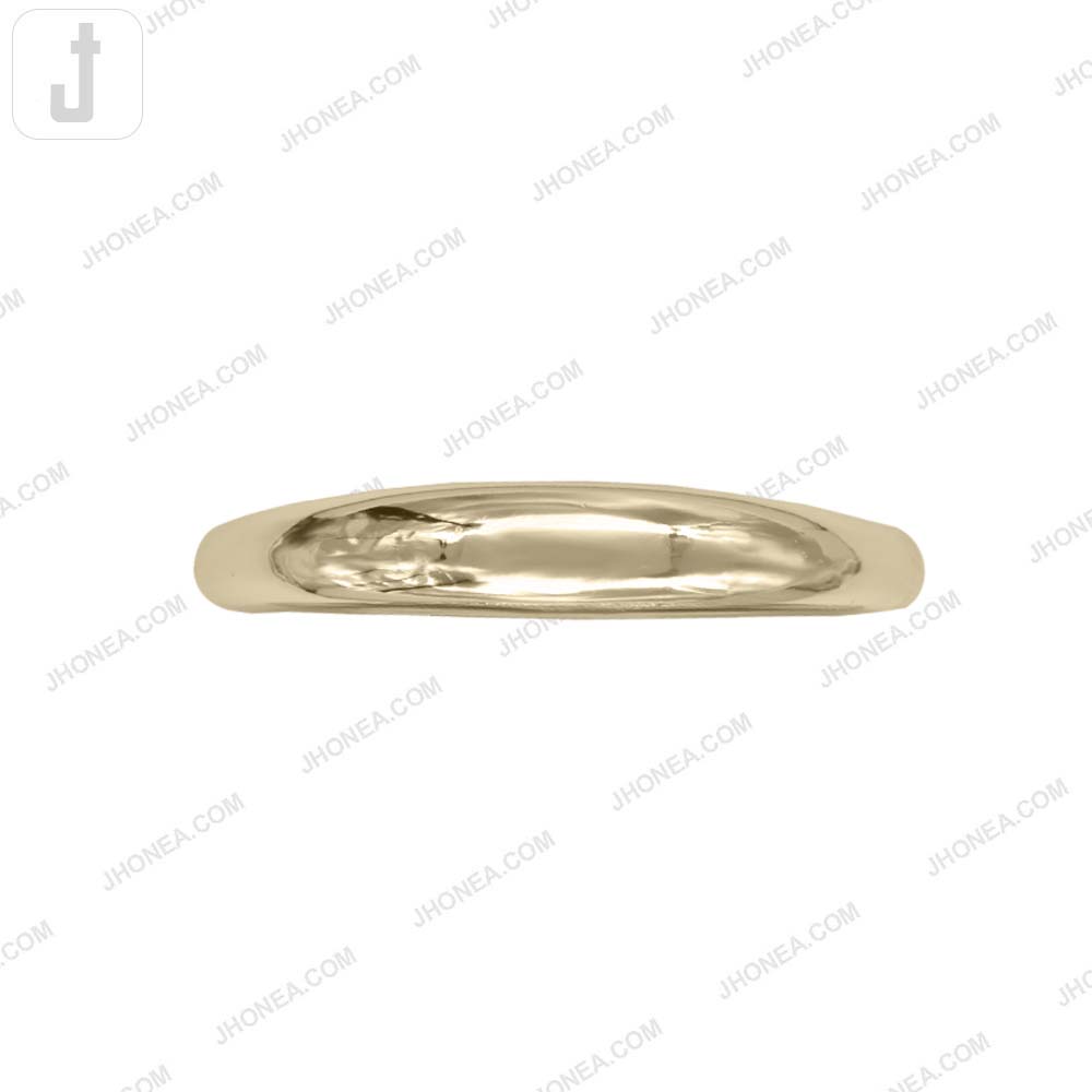 Stylish Curved Shiny Gold Finish Metal Bag Handle Buckle for Handbags