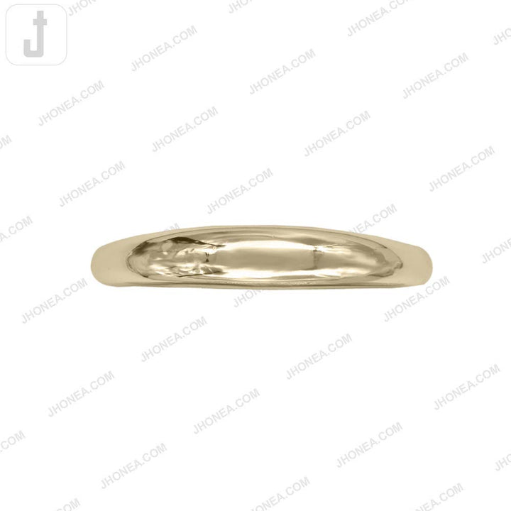 Stylish Curved Shiny Gold Finish Metal Bag Handle Buckle for Handbags