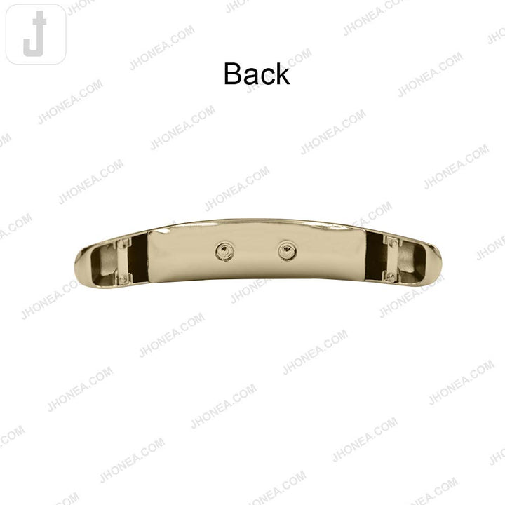 Premium Curved Glossy Finish Metal Handle Buckle for DIY Handbags