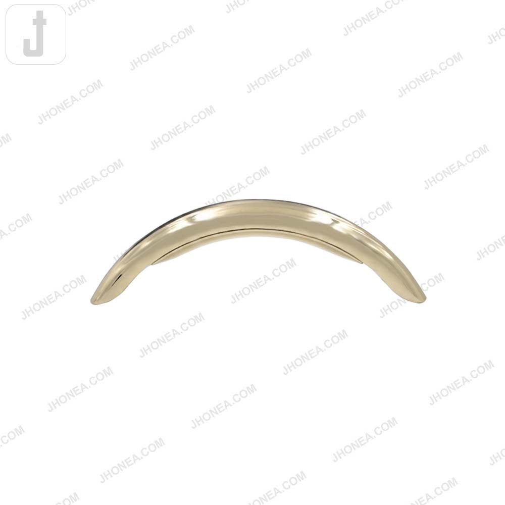Premium Curved Glossy Finish Metal Handle Buckle for DIY Handbags