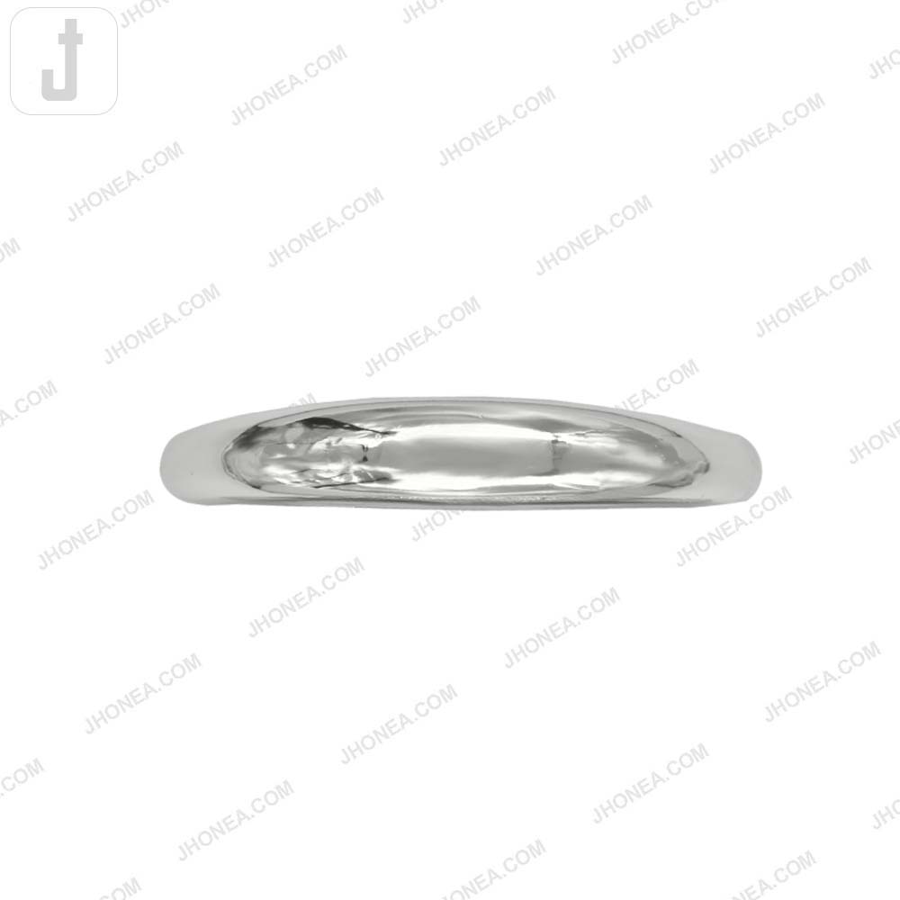 Stylish Curved Shiny Silver Finish Metal Bag Handle Buckle for Handbags