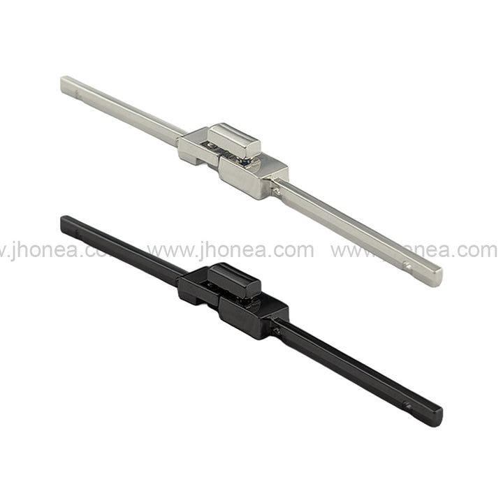 Trendy and Classy Disc-Lock Garment Clasps Metal Buckle. Shiny Silver and Shiny Black Nickel (Gunmetal)