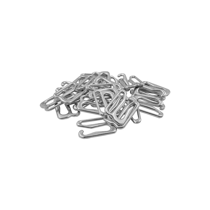 G-Hooks Shiny Silver Metal Bra Strap Clip Slider buckle Fastener