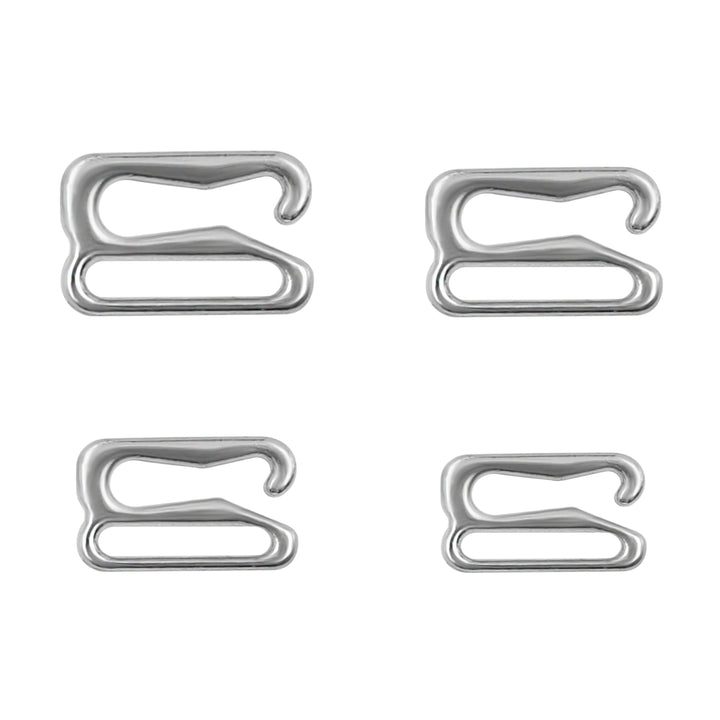 G-Hooks Shiny Silver Metal Bra Strap Clip Slider buckle Fastener