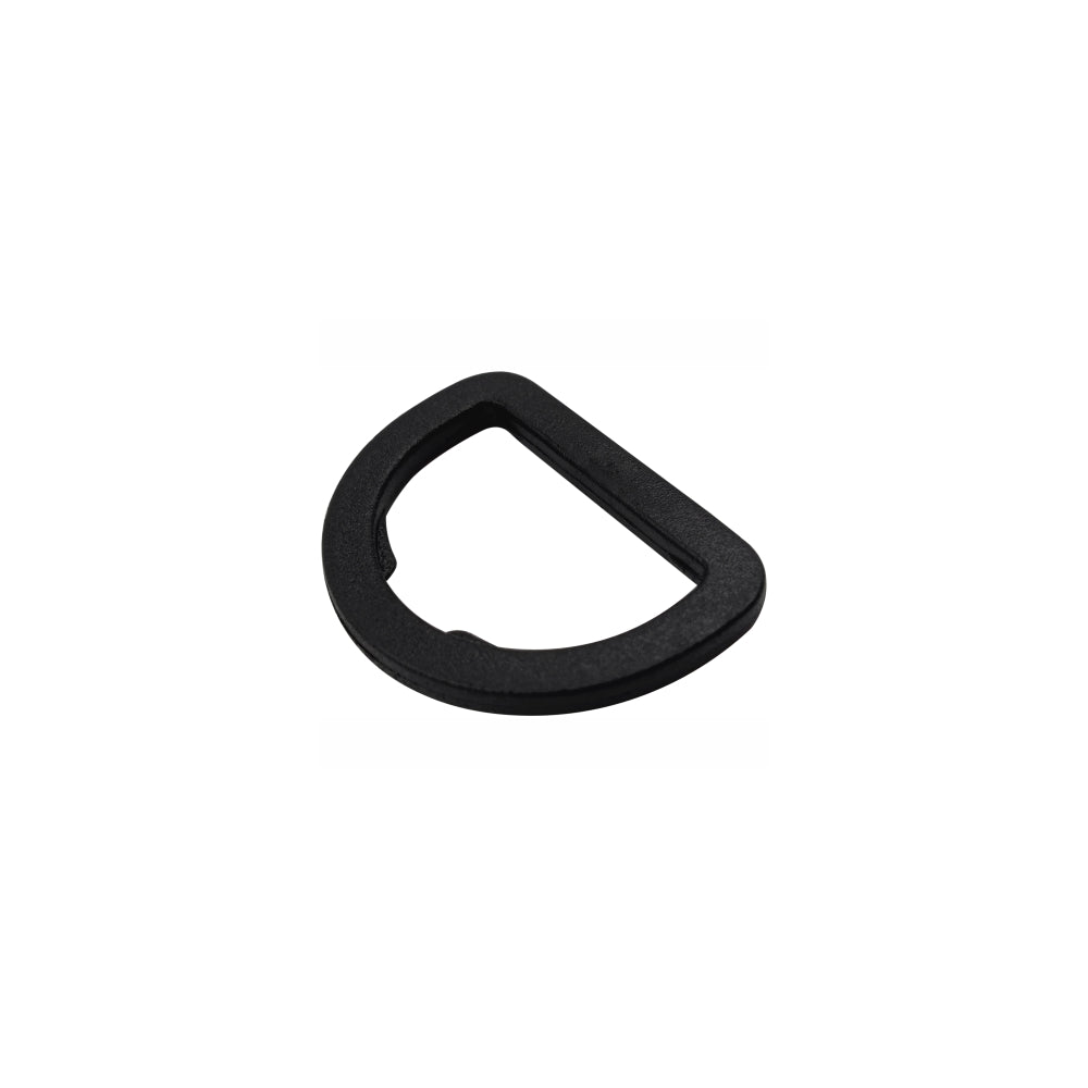 Matte Black Finish 1inch 'D' Ring Plastic Buckle