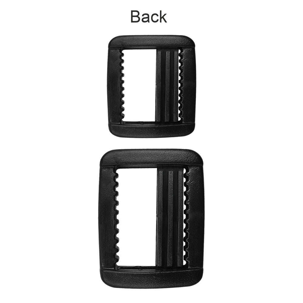 Adjustable Webbing Strap Black Webbing Plastic Slider Buckle