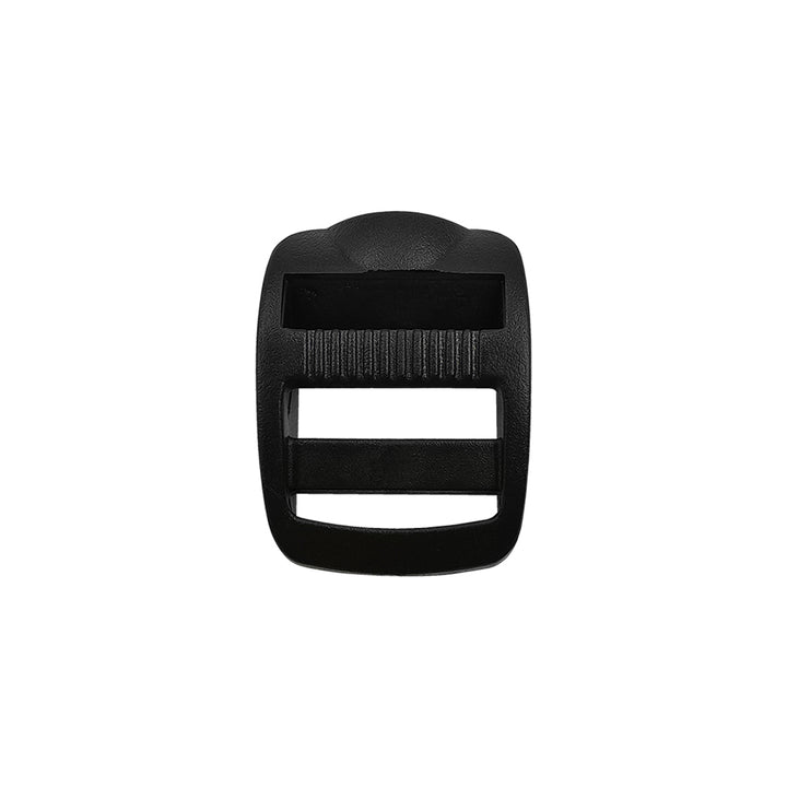 Adjustable Black 25mm Ladder Lock Slider Strap Webbing Plastic Buckle