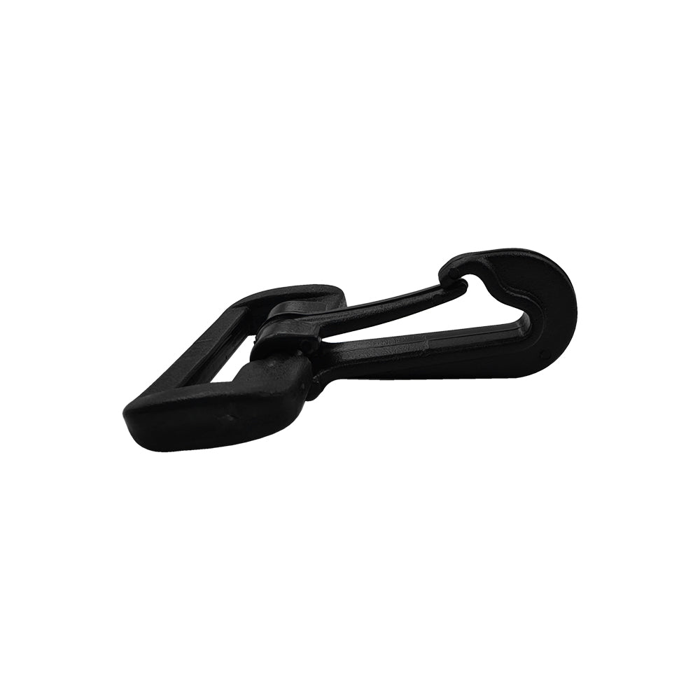 Black Swivel Lever Snap Hook Lobster Clasp Plastic Buckle