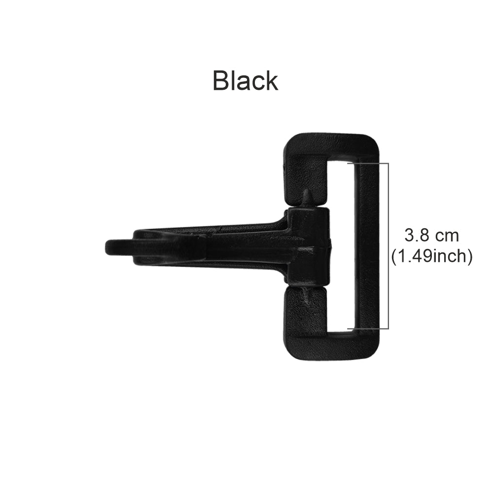 Black Swivel Lever Snap Hook Lobster Clasp Plastic Buckle