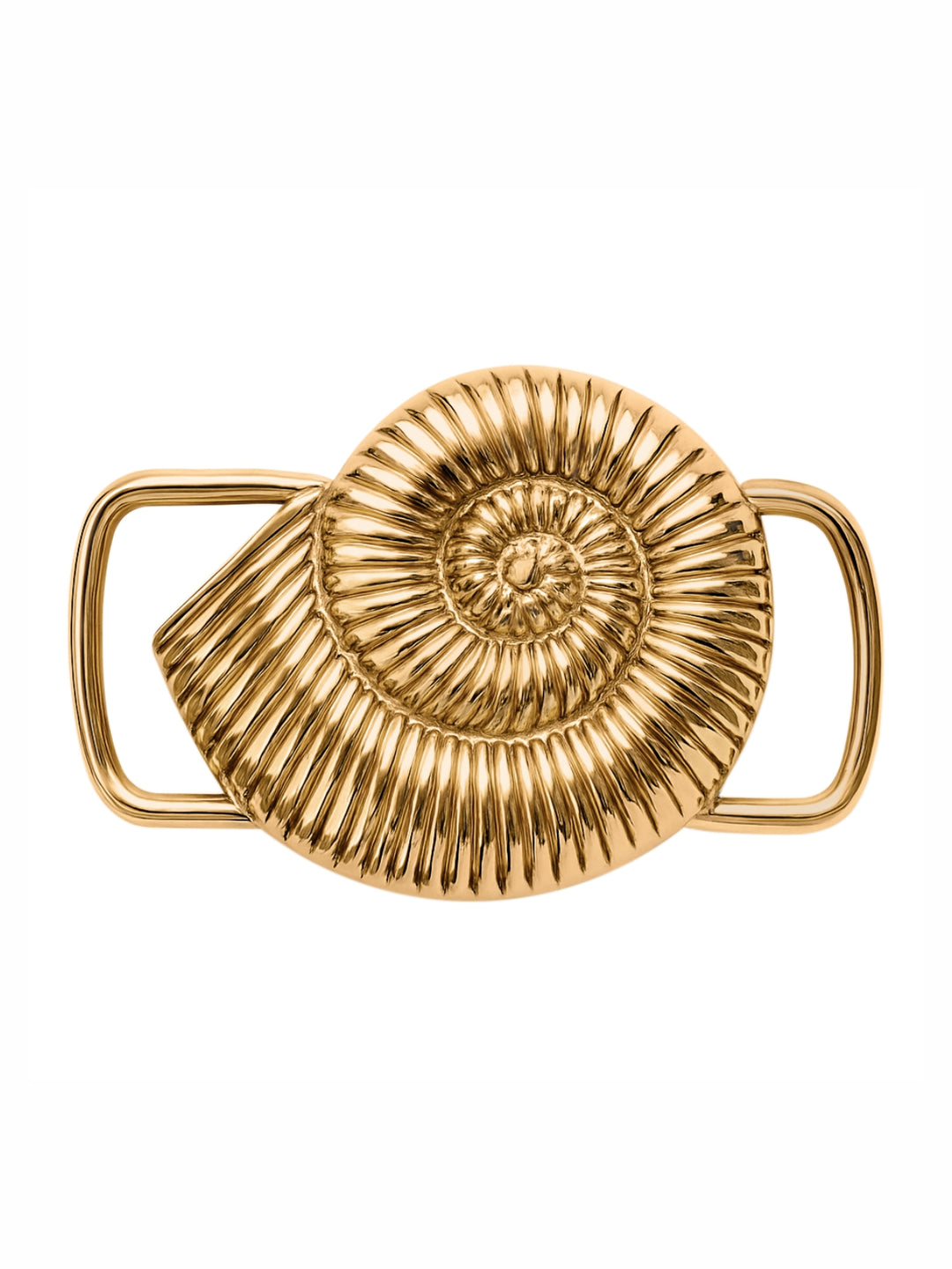 Trendy & Fashionable Spiral Shaped Shiny Finish Metal Belt Buckle