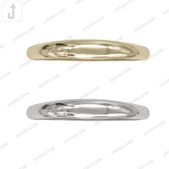 Premium Curved Glossy Finish Metal Handle Buckle for DIY Handbags