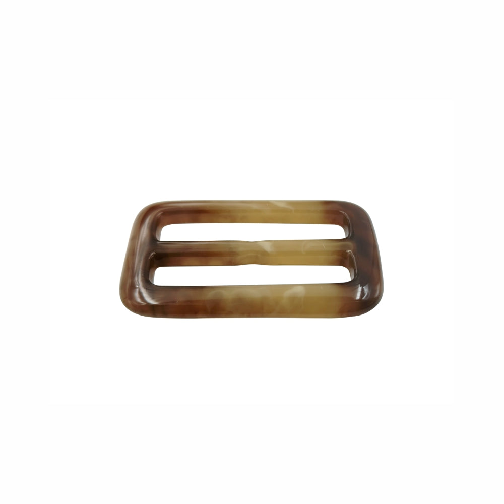 Rounded Rectangle Marble Effect Sliding Poly Belt Buckle