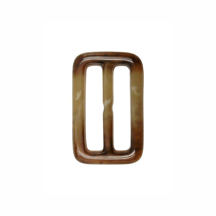 Rounded Rectangle Marble Effect Sliding Poly Belt Buckle