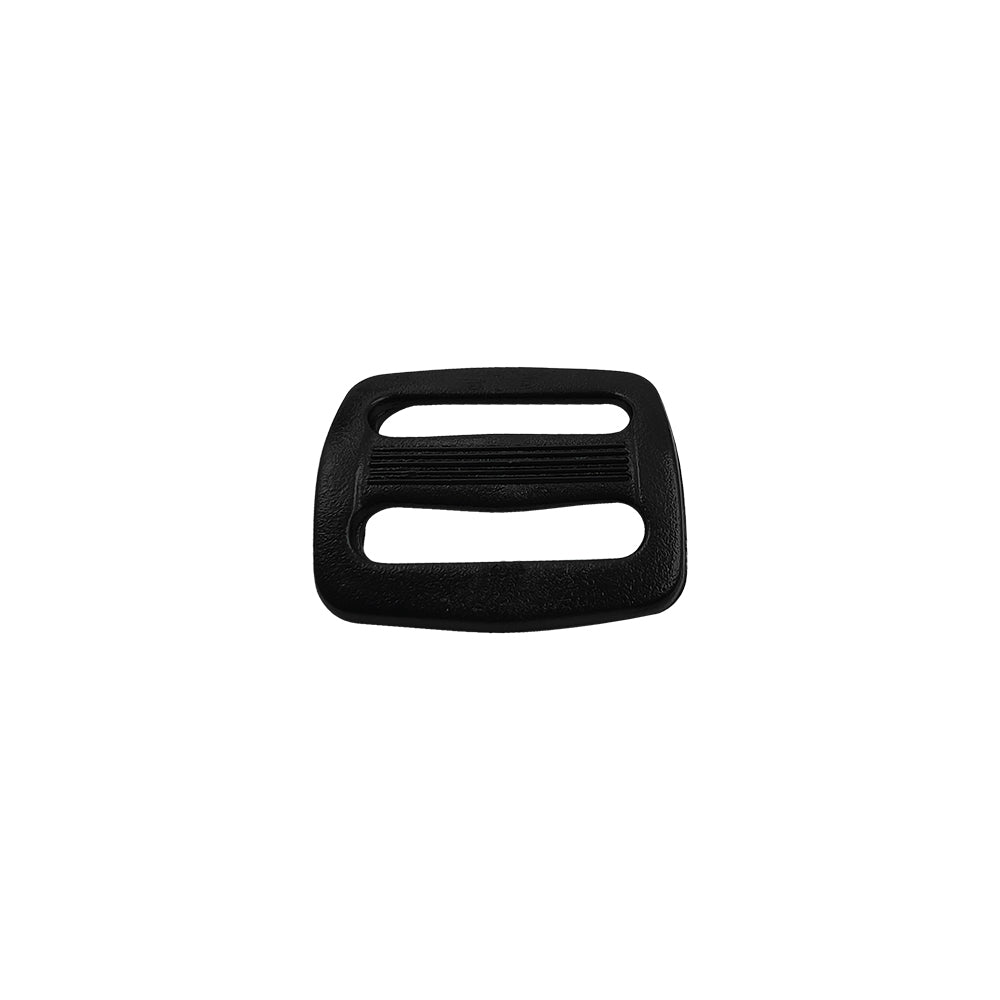 Adjustable Webbing Strap Black Tri-Glide Slider Plastic Buckle