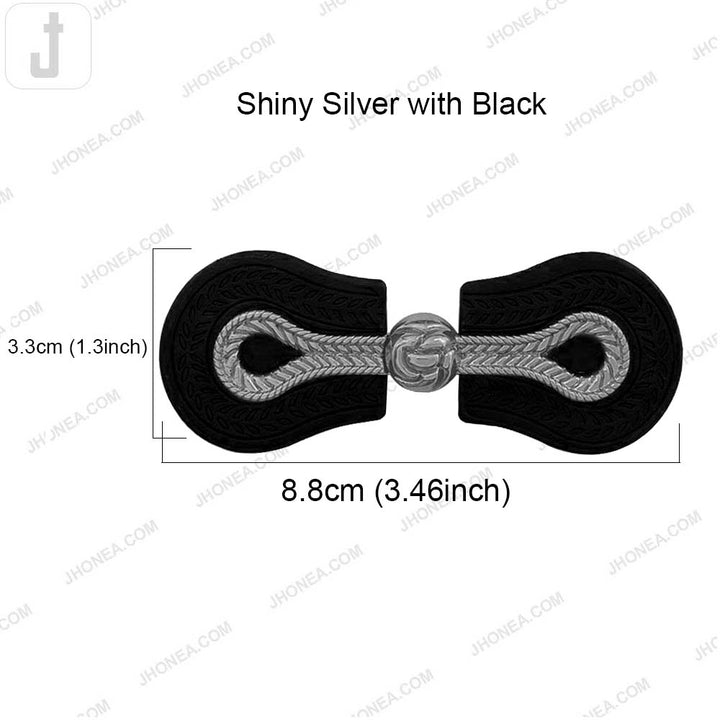 Embossed PU Leather Magnetic Belt Buckle Closure for Dresses