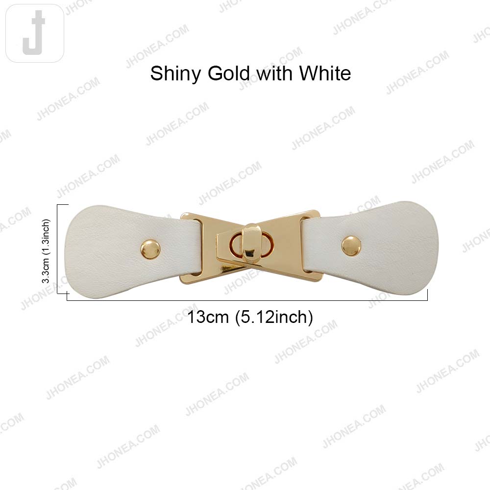 Stylish PU Leather Belt with Elegant Metal Clasp Lock Design