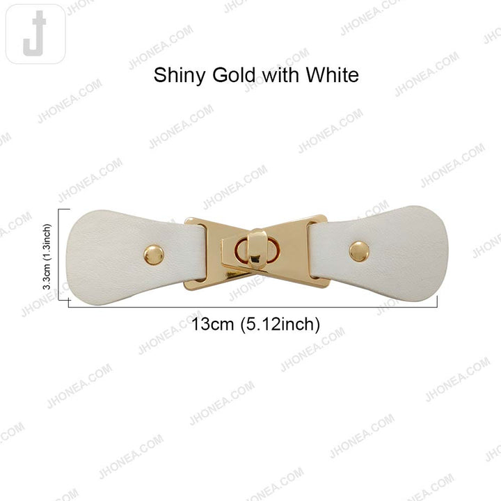 Stylish PU Leather Belt with Elegant Metal Clasp Lock Design