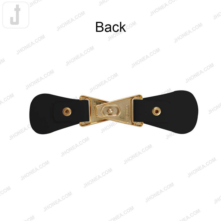 Stylish PU Leather Belt with Elegant Metal Clasp Lock Design