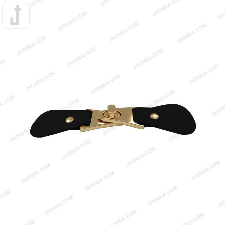 Stylish PU Leather Belt with Elegant Metal Clasp Lock Design