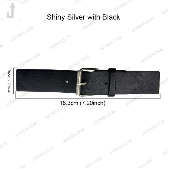 Timeless Black PU Leather Belt with Adjustable Prong Buckle