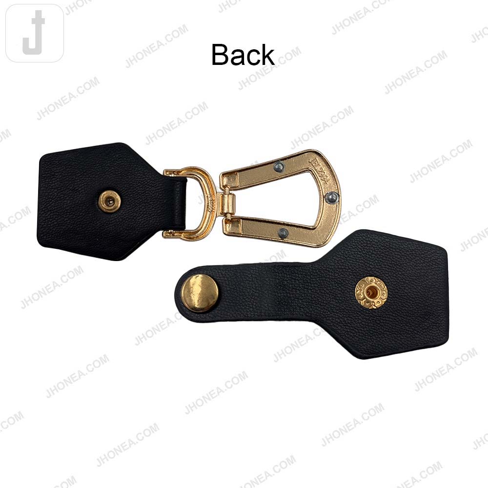 Premium PU Leather Designer Belt Buckle Closure for Coats/Jackets
