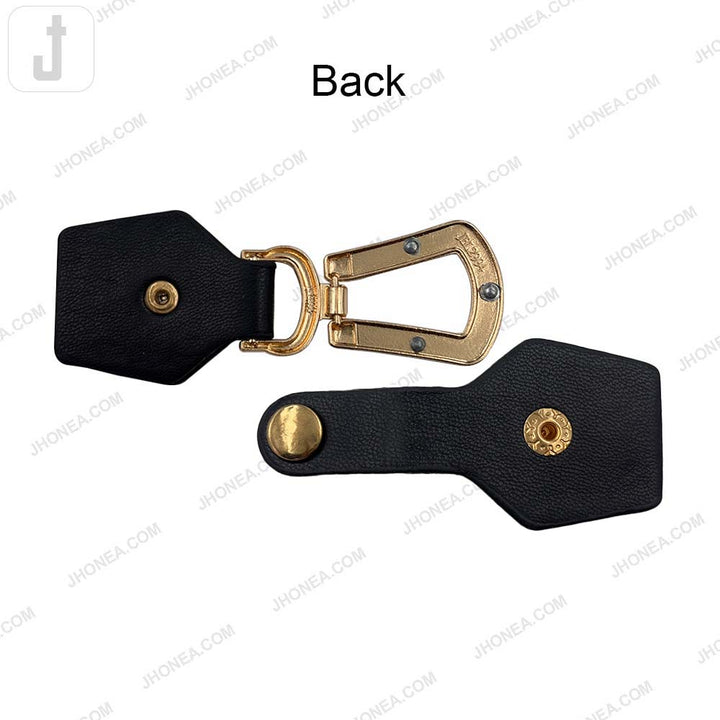 Premium PU Leather Designer Belt Buckle Closure for Coats/Jackets