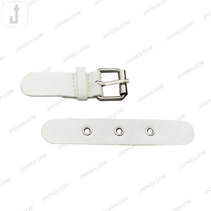 Classic Prong PU Leather Belt Buckle for Dresses/Bags