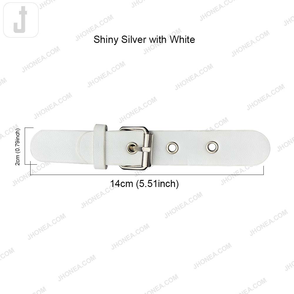 Classic Prong PU Leather Belt Buckle for Dresses/Bags