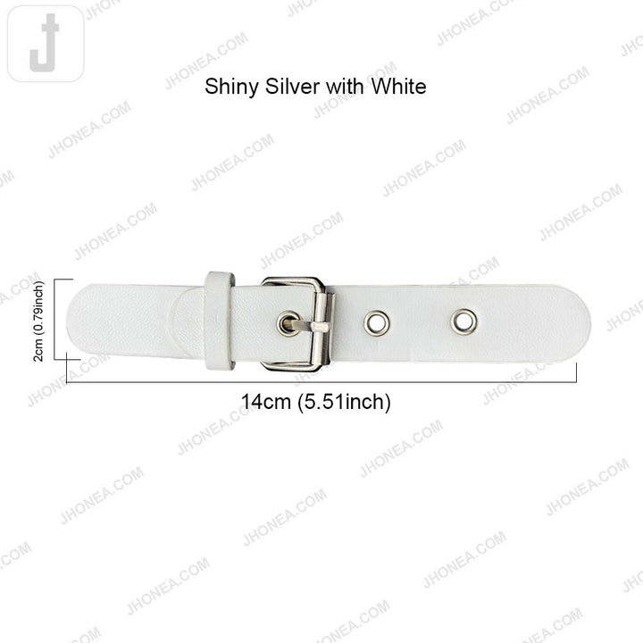 Classic Prong PU Leather Belt Buckle for Dresses/Bags