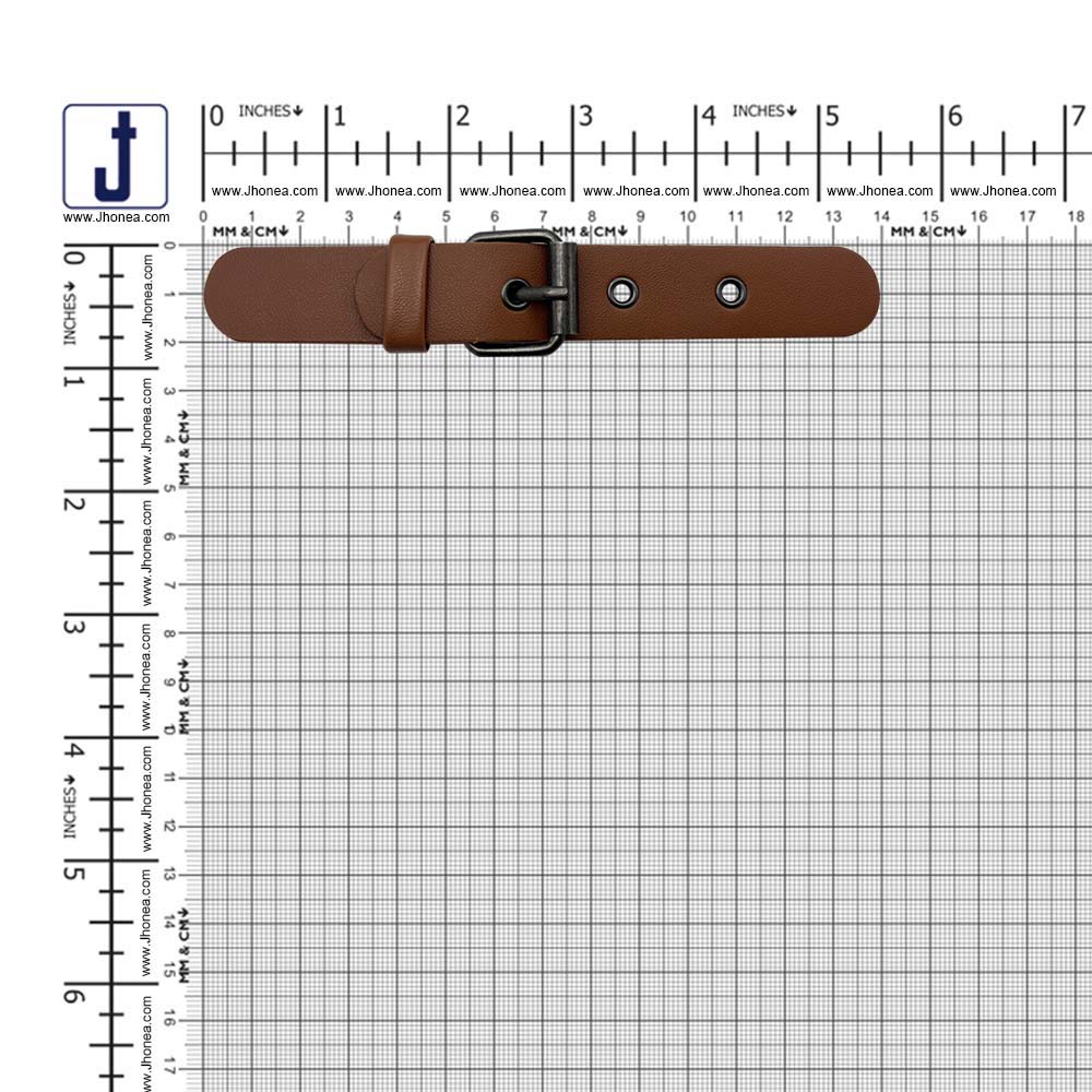 Classic Prong PU Leather Belt Buckle for Dresses/Bags