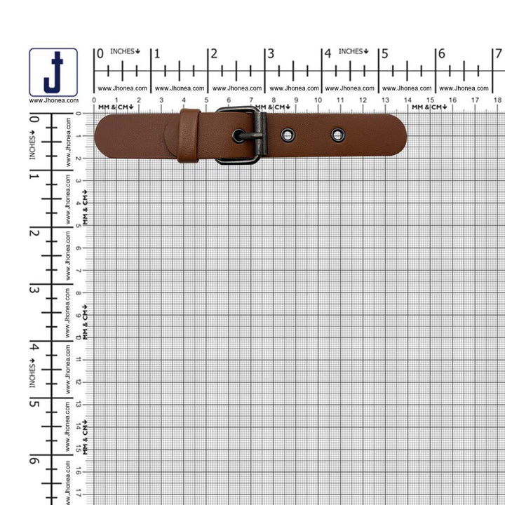 Classic Prong PU Leather Belt Buckle for Dresses/Bags