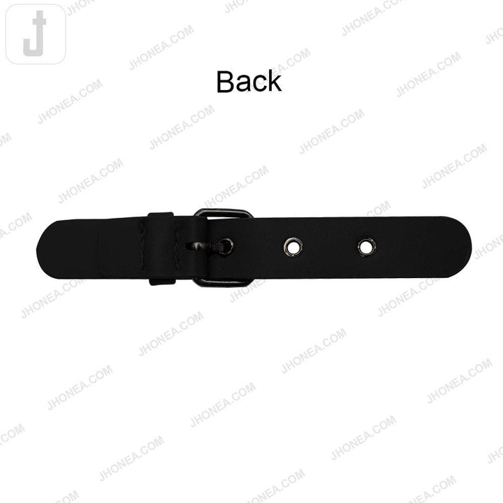 Classic Prong PU Leather Belt Buckle for Dresses/Bags