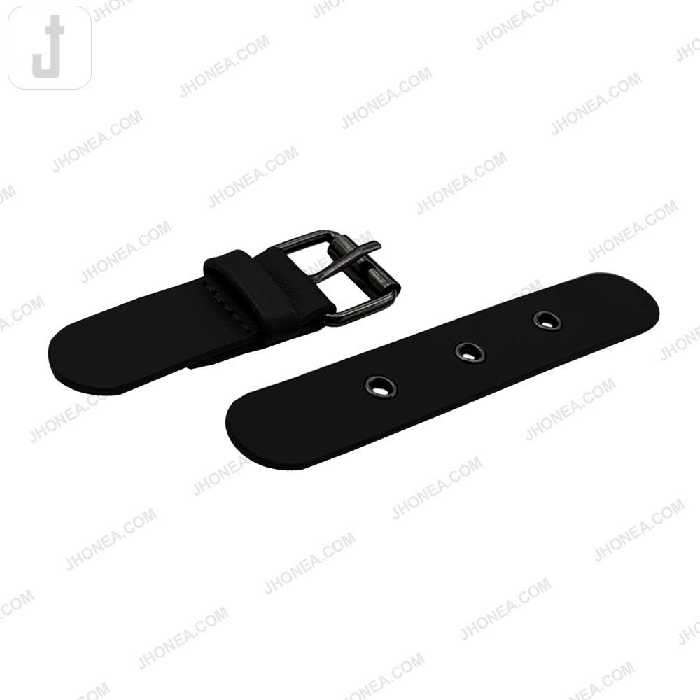 Classic Prong PU Leather Belt Buckle for Dresses/Bags