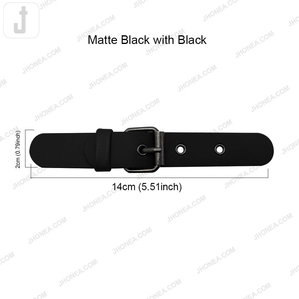 Classic Prong PU Leather Belt Buckle for Dresses/Bags