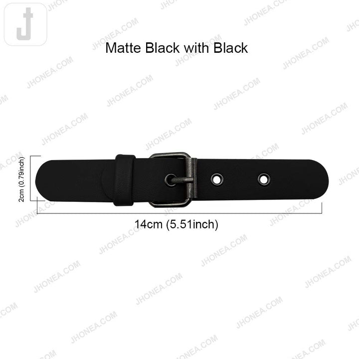Classic Prong PU Leather Belt Buckle for Dresses/Bags
