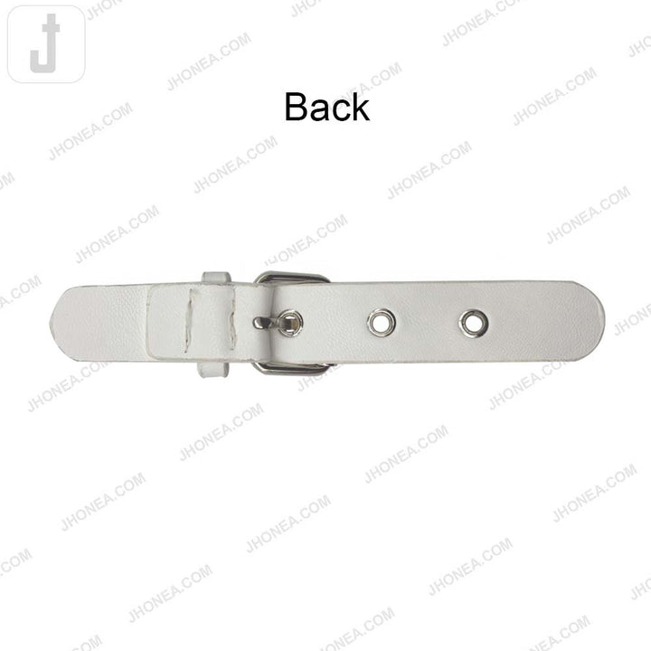 Classic Prong PU Leather Belt Buckle for Dresses/Bags
