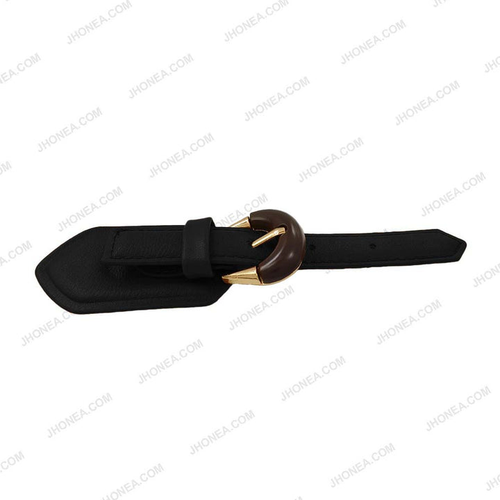 Premium PU Coat Closure Clasp Belt Buckle for Jackets/Designer Wear