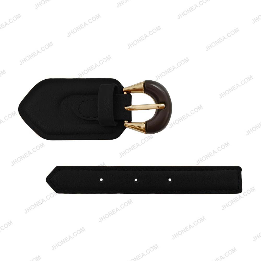 Premium PU Coat Closure Clasp Belt Buckle for Jackets/Designer Wear