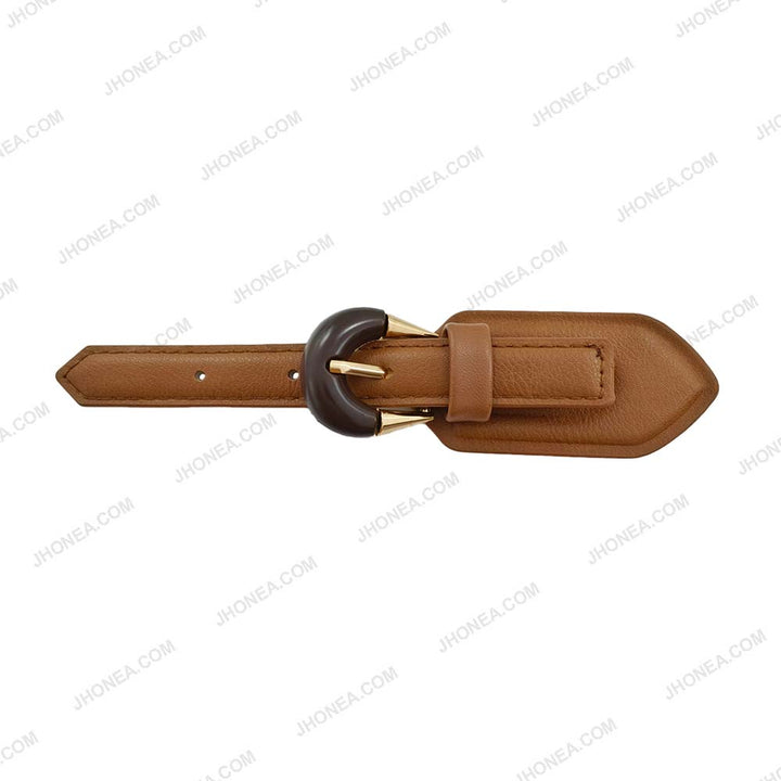 Premium PU Coat Closure Clasp Belt Buckle for Jackets/Designer Wear