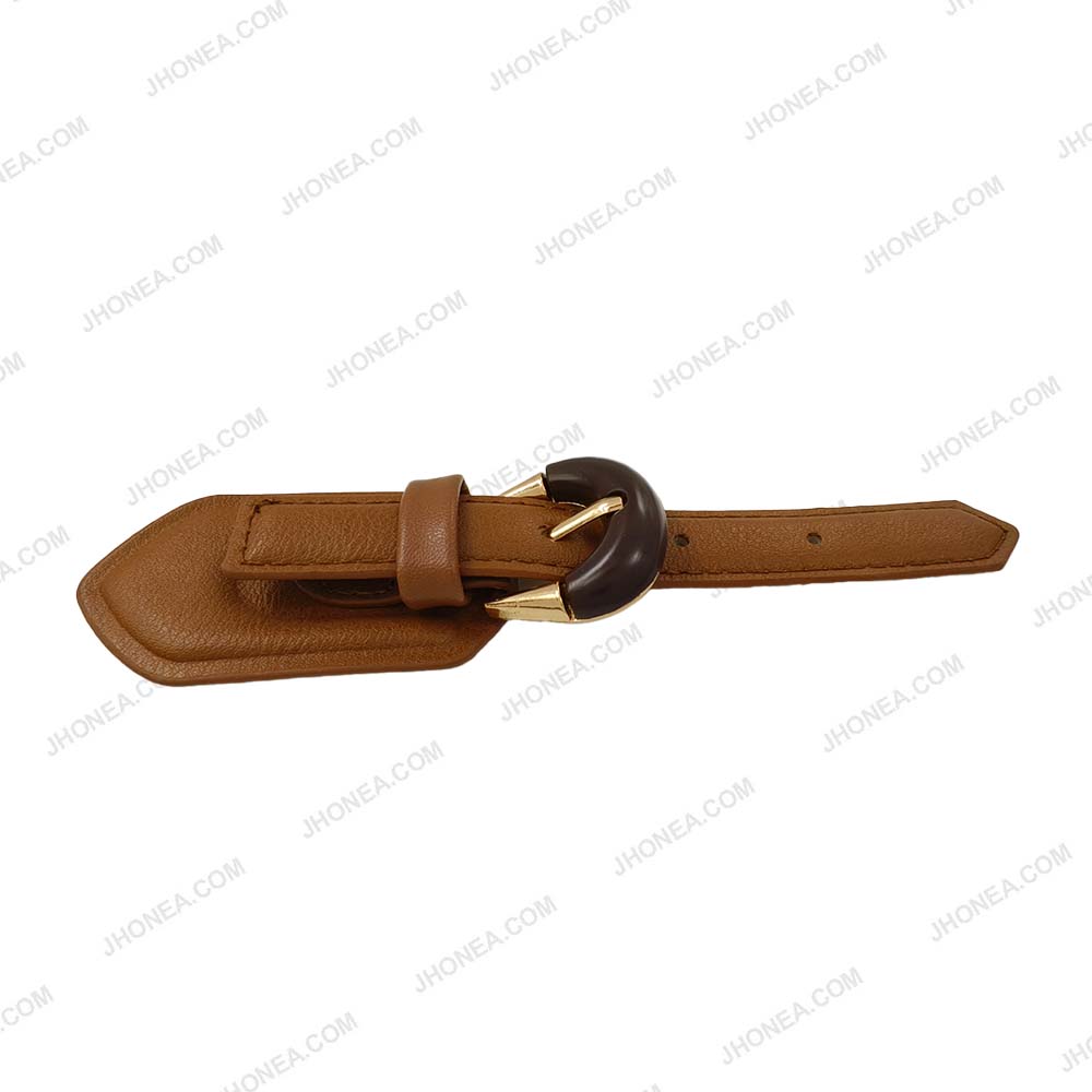 Premium PU Coat Closure Clasp Belt Buckle for Jackets/Designer Wear