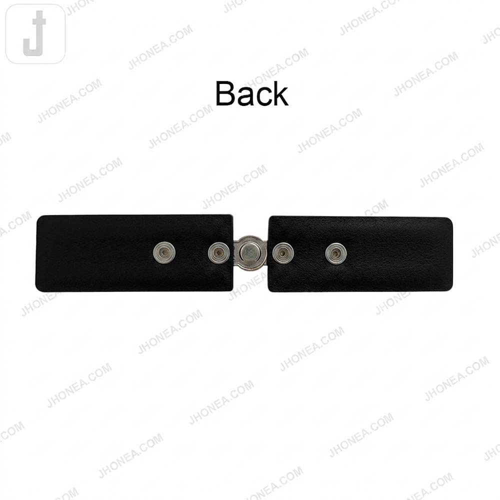 Modern PU Leather Belt with Secure Easy Magnetic Lock Buckle