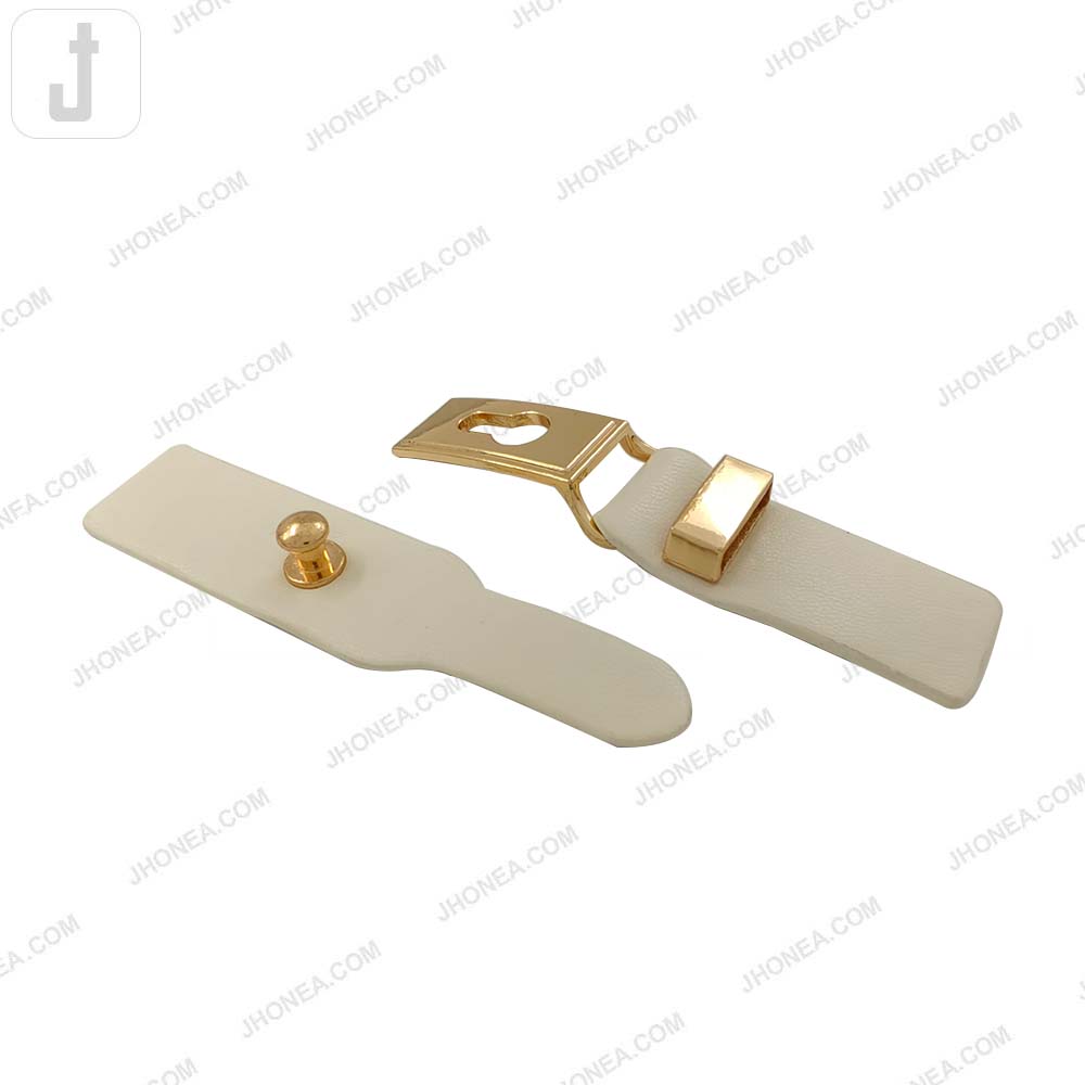 Chic PU Leather Decorative Clasp Belt Buckle for Dresses & Jackets
