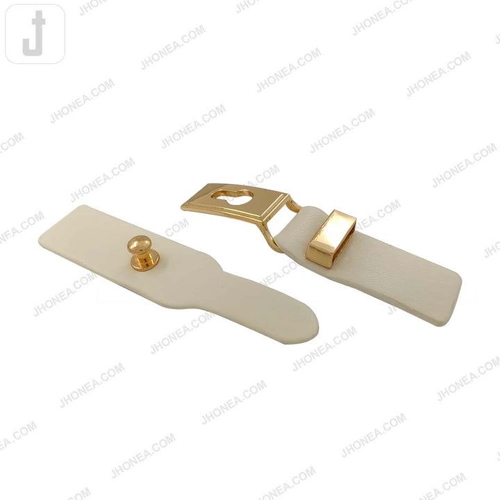 Chic PU Leather Decorative Clasp Belt Buckle for Dresses & Jackets