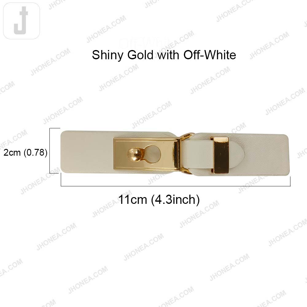 Chic PU Leather Decorative Clasp Belt Buckle for Dresses & Jackets