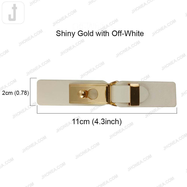 Chic PU Leather Decorative Clasp Belt Buckle for Dresses & Jackets
