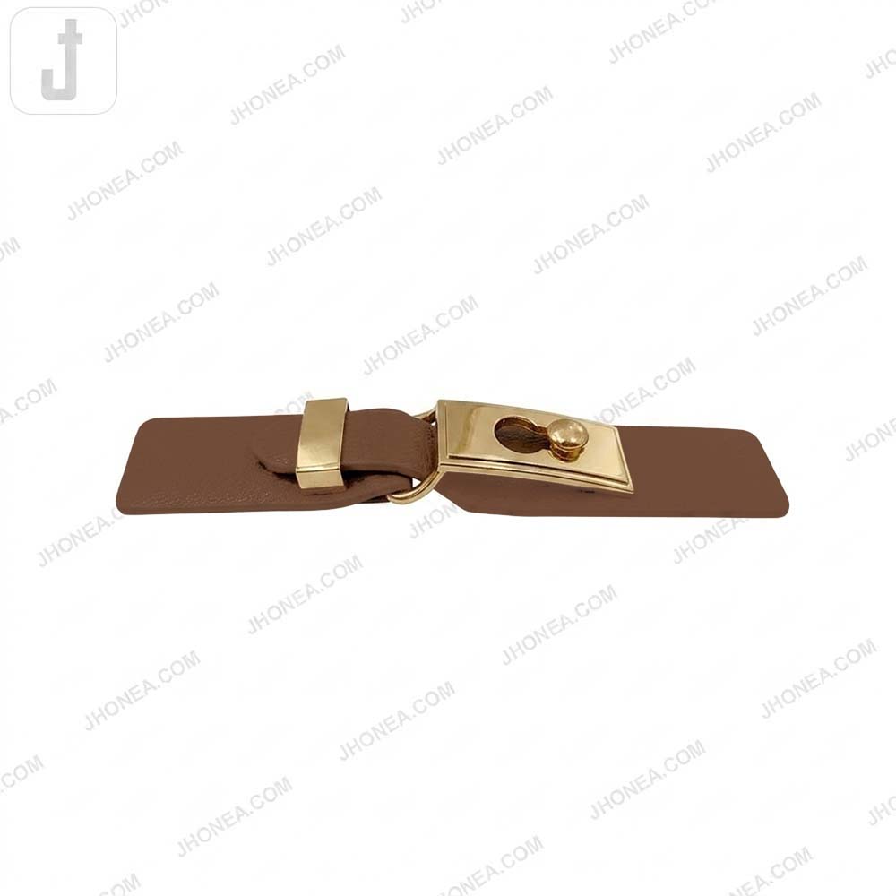 Chic PU Leather Decorative Clasp Belt Buckle for Dresses & Jackets